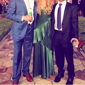 Lovers + FRIENDS long green dress